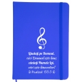 Notepad albastru A5 personalizat, Laudati pe Domnul!